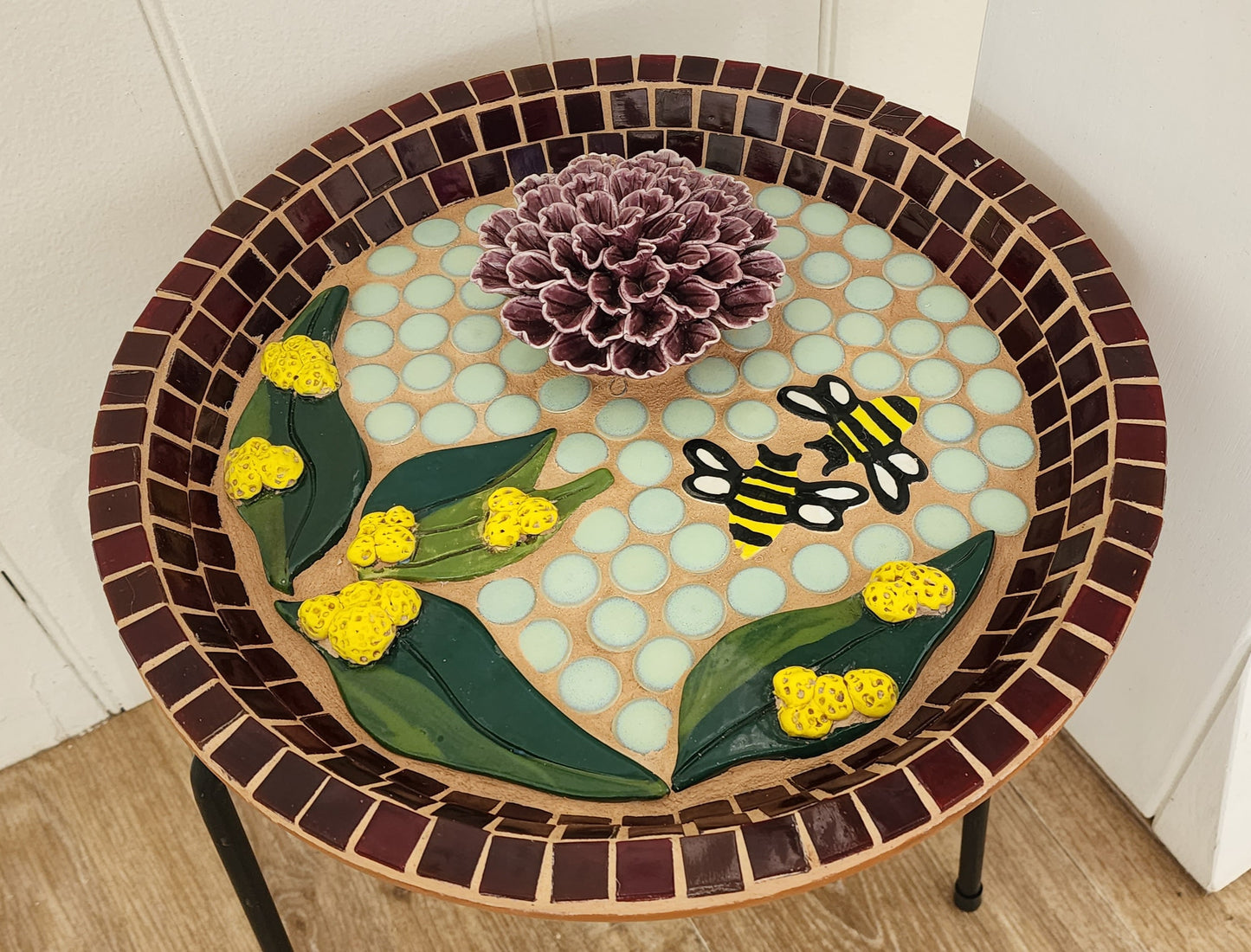 Bees - Hand Made By Myles at Monte Lupo for ALL WEATHER Set of 4