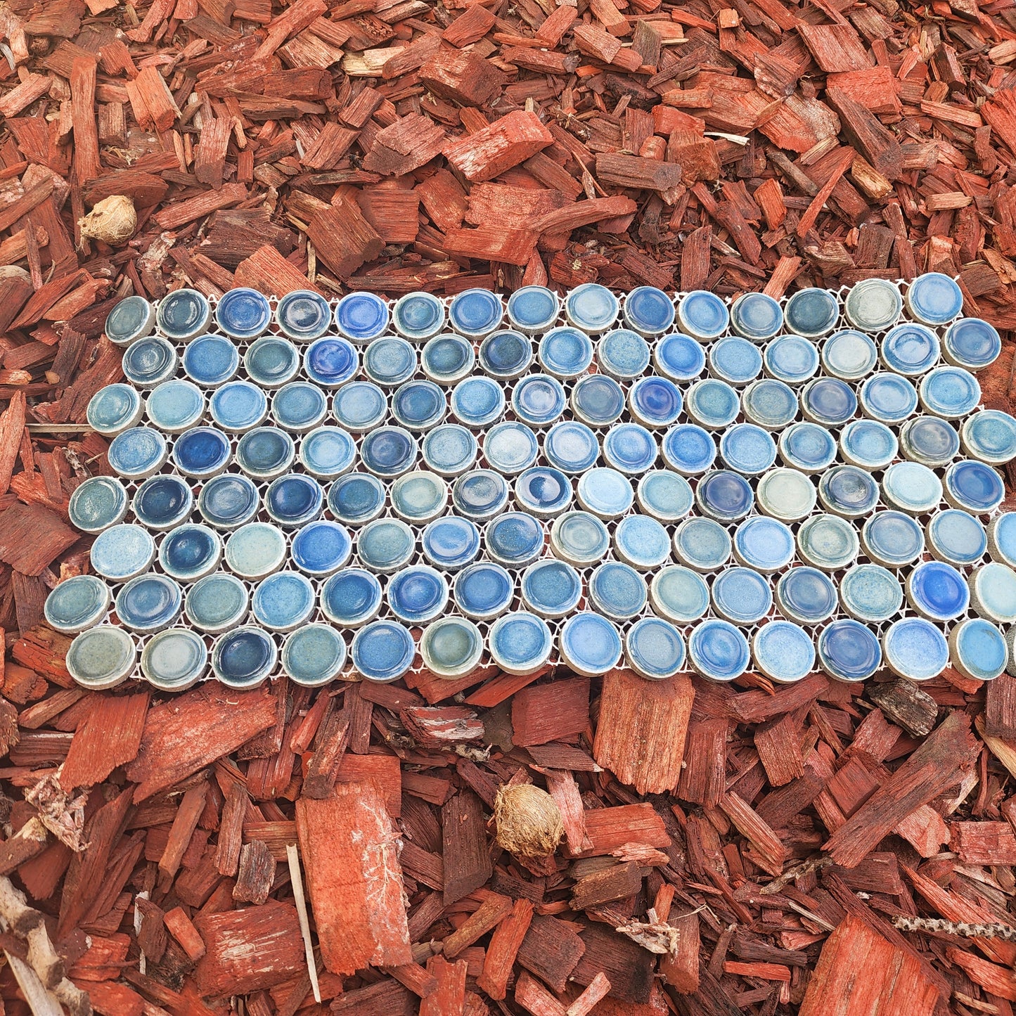 Hard Wearing Penny Rounds OCEAN BLUE GREEN 120 Rounds