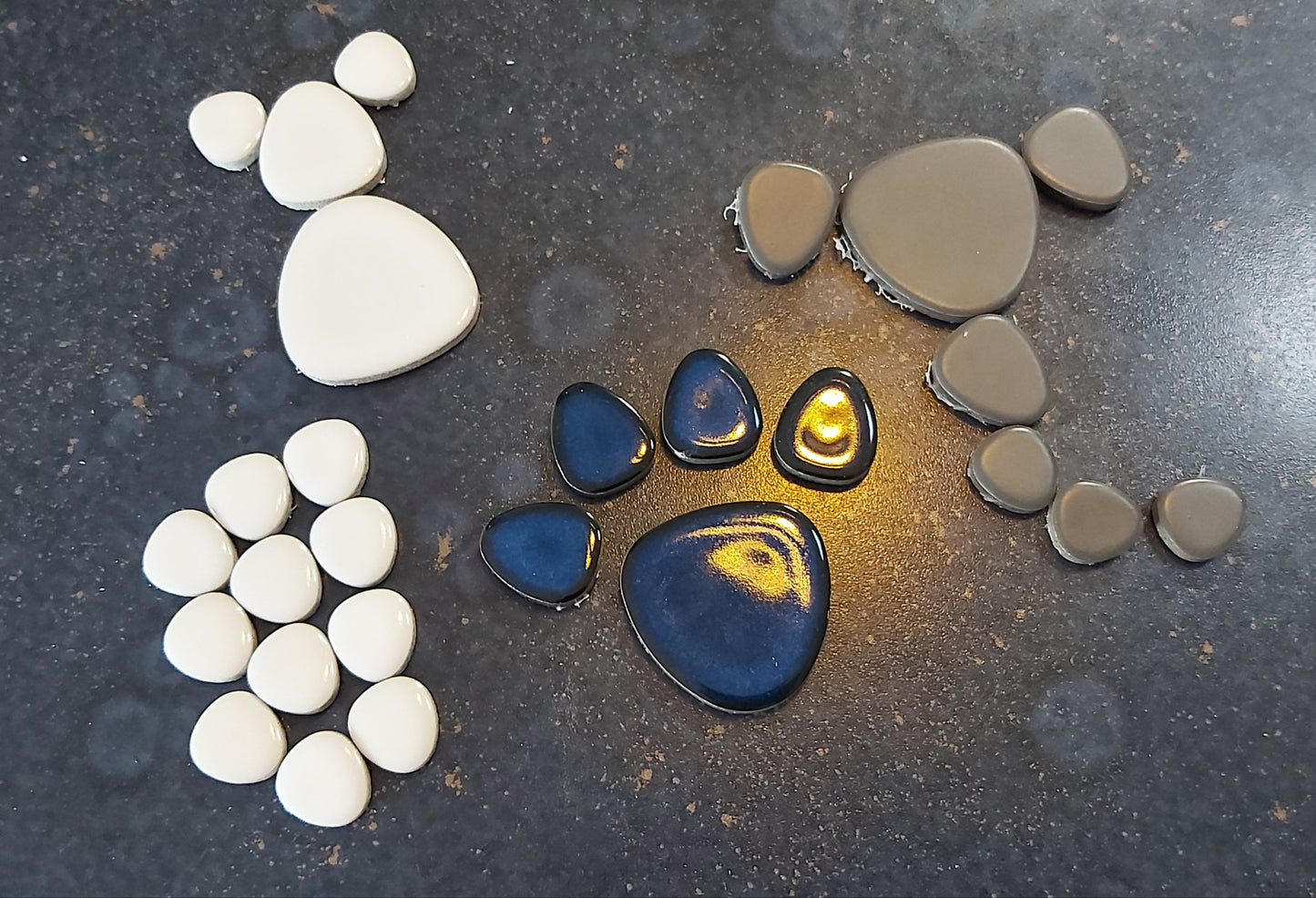 RUNING LOW NOT RESTOCKING **BLUE GLOSS Ceramic Flower Power Pebble Pool All Weather Out/Indoor Tiles - Full Sheets