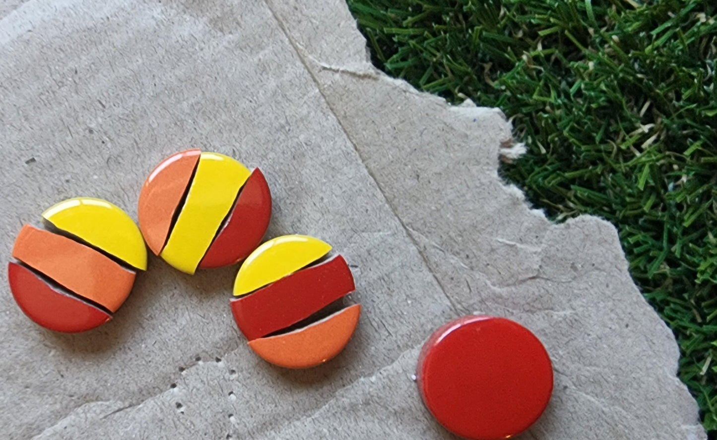 Hard Wearing Penny Rounds ORANGE 120 Rounds