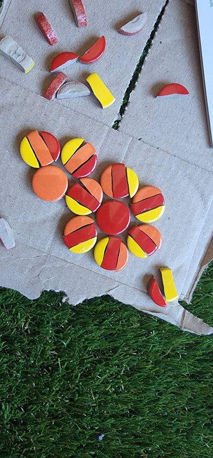 Hard Wearing Penny Rounds ORANGE 120 Rounds