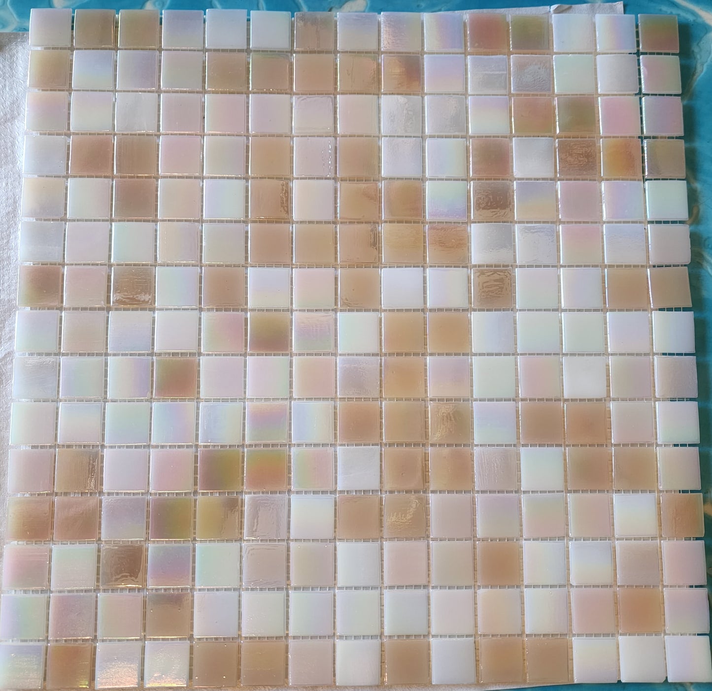 High Quality BISAZZA tiles full sheets BLUSH glimmer AND glamour! 2cm x 2cm