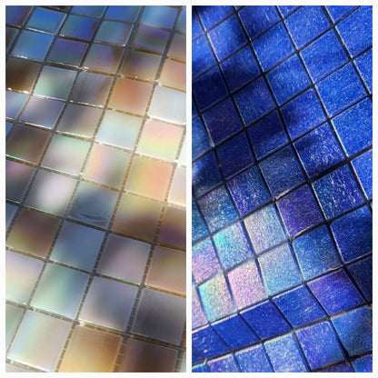 High Quality BISAZZA tiles full sheets BLUSH glimmer AND glamour! 2cm x 2cm