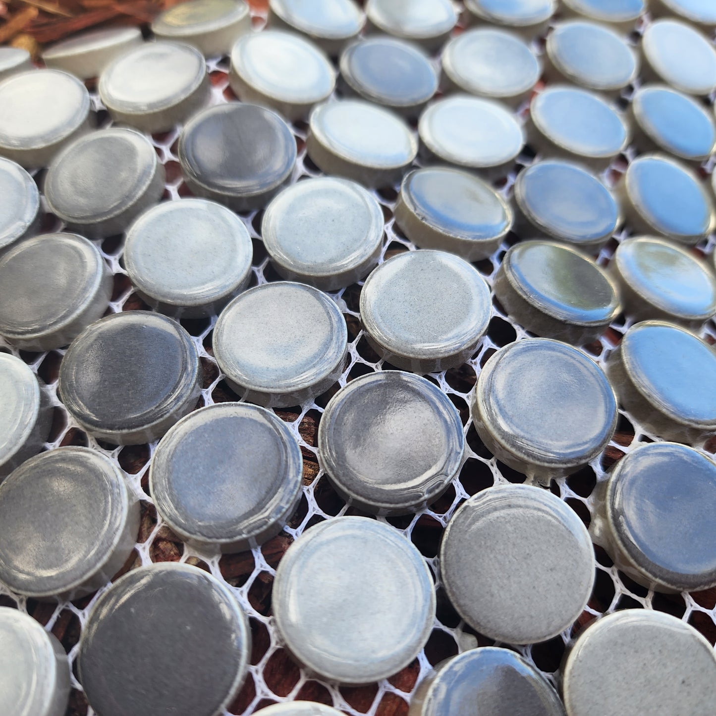 Hard Wearing Penny Rounds Grey 120 Rounds