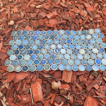 Hard Wearing Penny Rounds OCEAN BLUE GREEN 120 Rounds