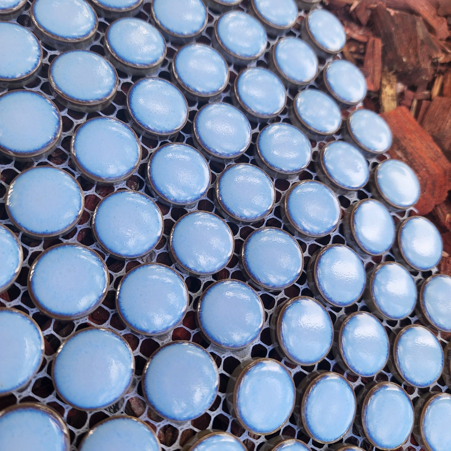 Hard Wearing Penny Rounds LIGHT BLUE 120 Rounds