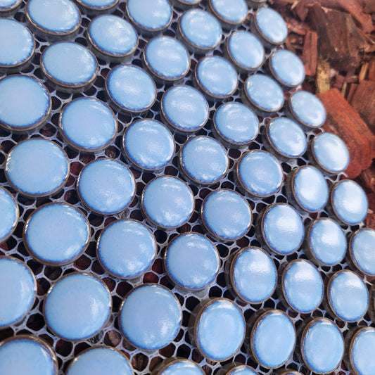 Hard Wearing Penny Rounds LIGHT BLUE 120 Rounds