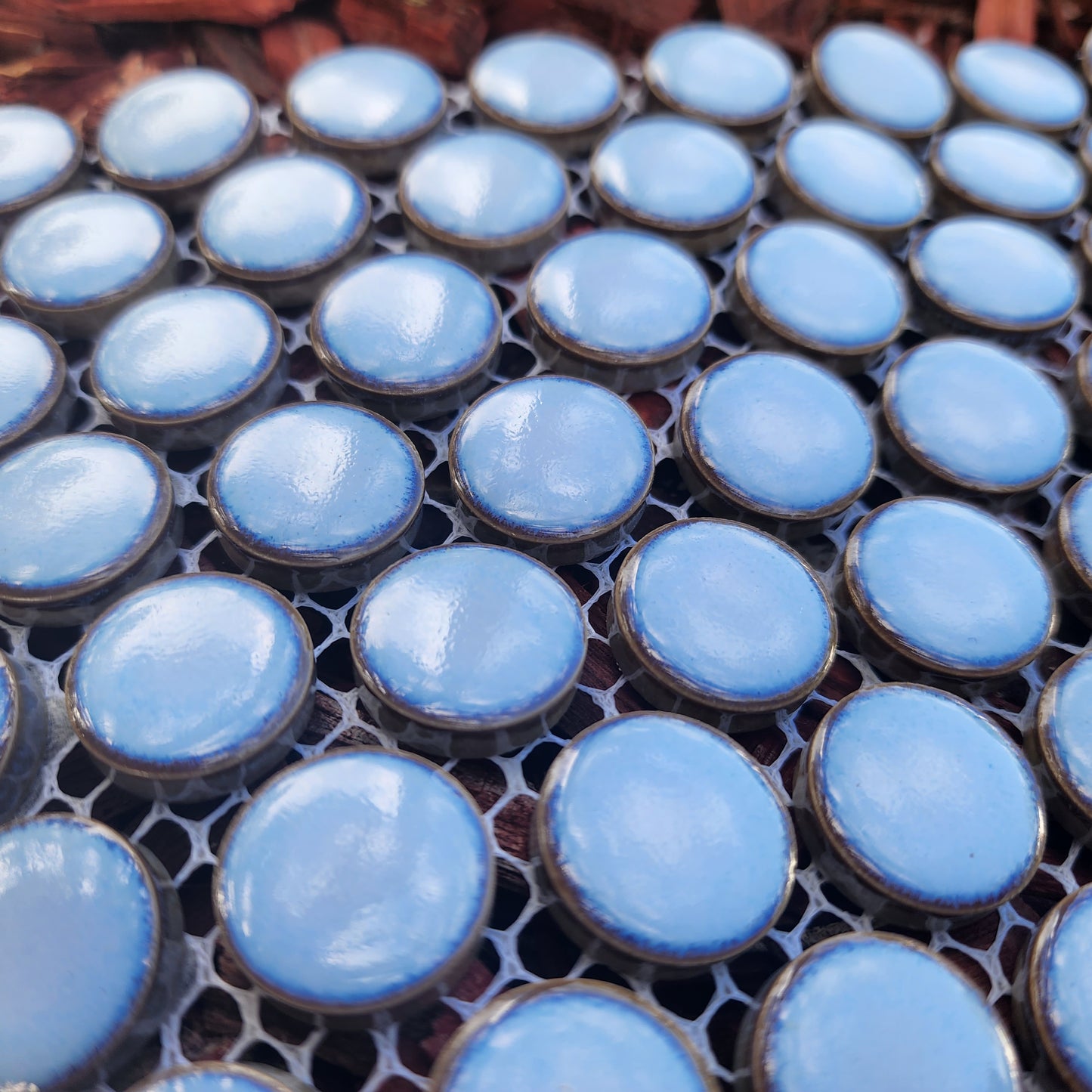 Hard Wearing Penny Rounds LIGHT BLUE 120 Rounds