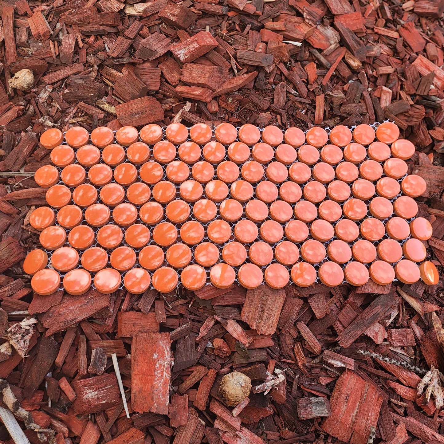 Hard Wearing Penny Rounds ORANGE 120 Rounds