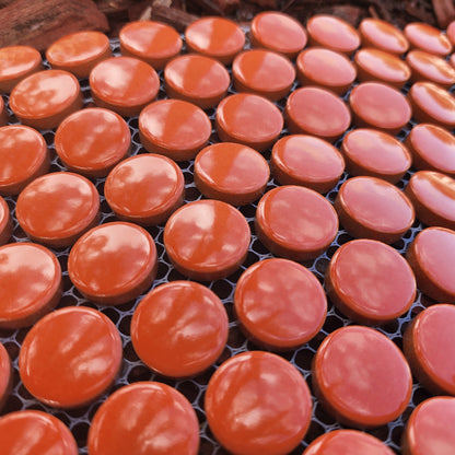 Hard Wearing Penny Rounds ORANGE 120 Rounds
