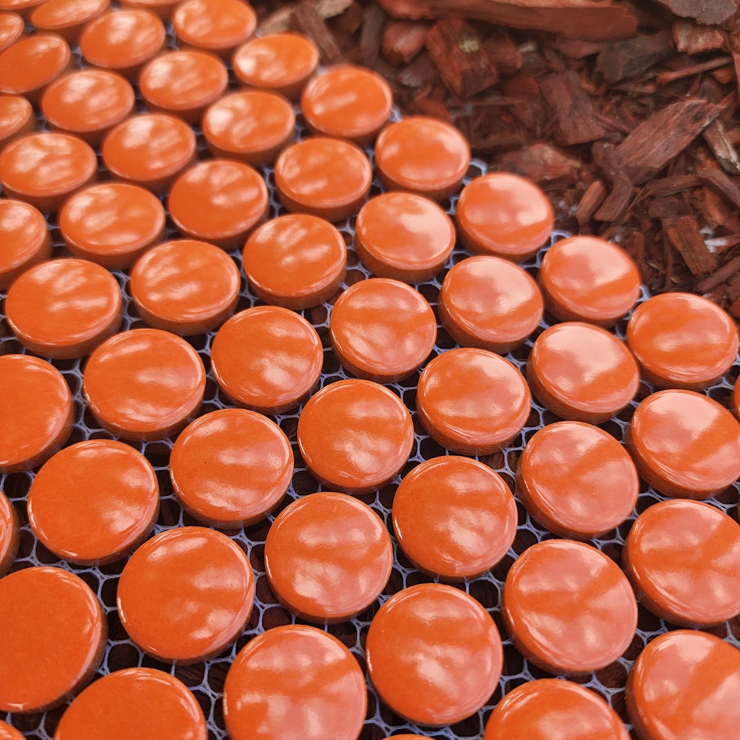 Hard Wearing Penny Rounds ORANGE 120 Rounds