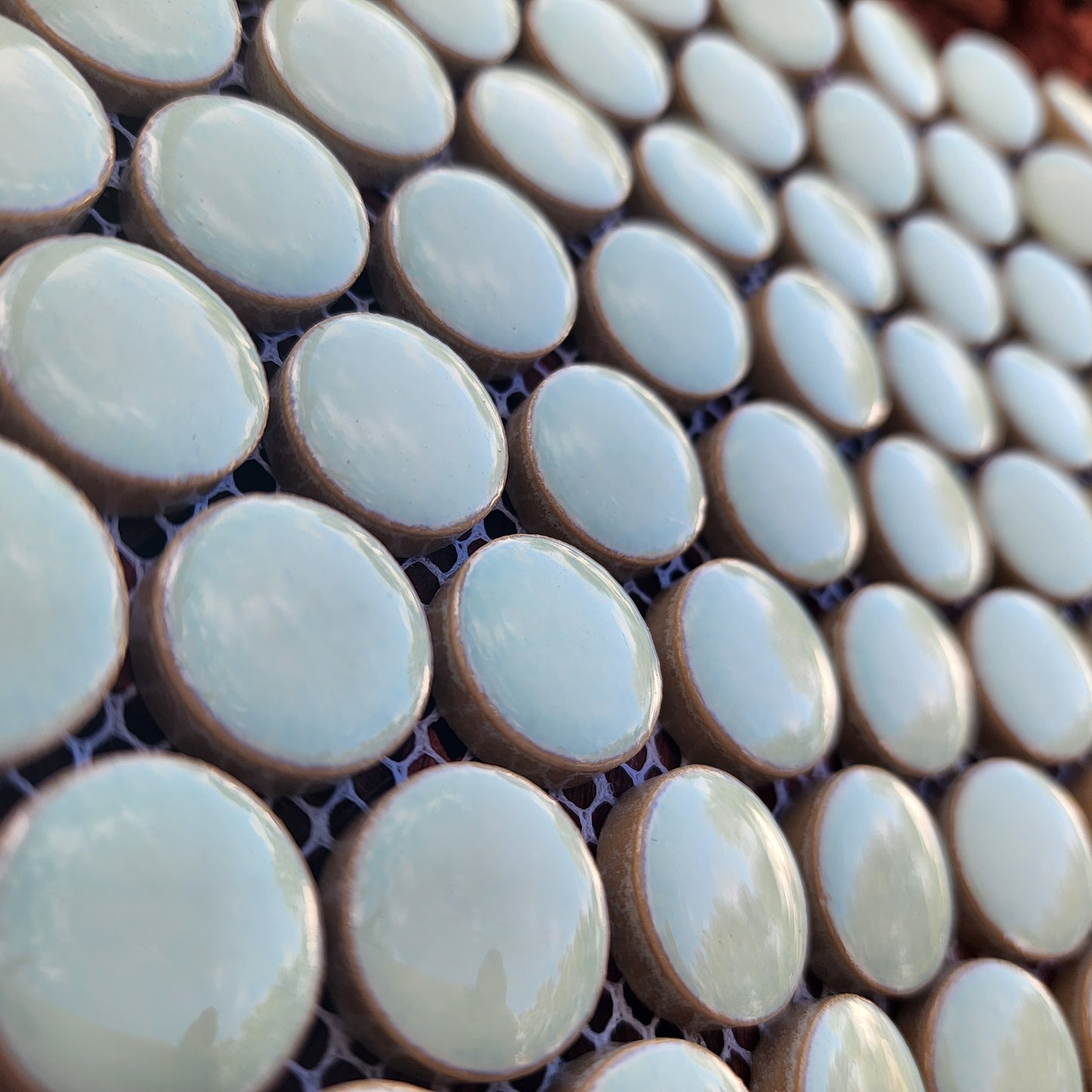 Marine Green Hard Wearing Penny Rounds LIGHT GREEN 120 rounds