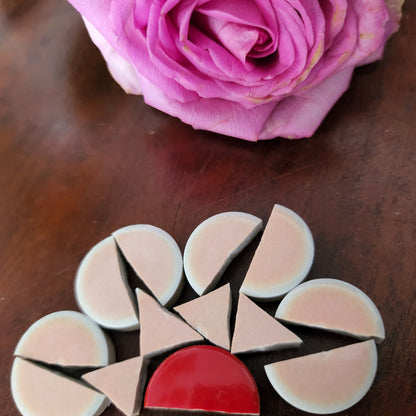 Hard wearing Penny Rounds Blossum Pink 120 rounds per sheet