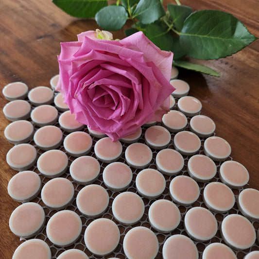 Hard wearing Penny Rounds Blossum Pink 120 rounds per sheet
