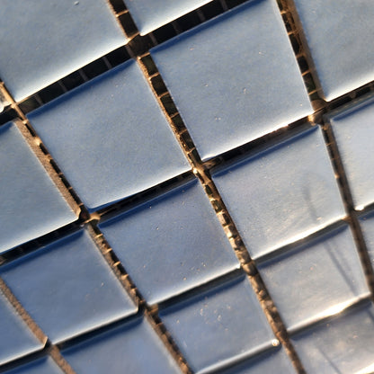 BLUE Porcelain hard wearing squares 2.5cm x 2.5cm Full Sheets
