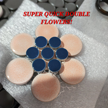 Blue Baby Penny Porcelain Hard Wearing and very practical to use 264 ROUNDS