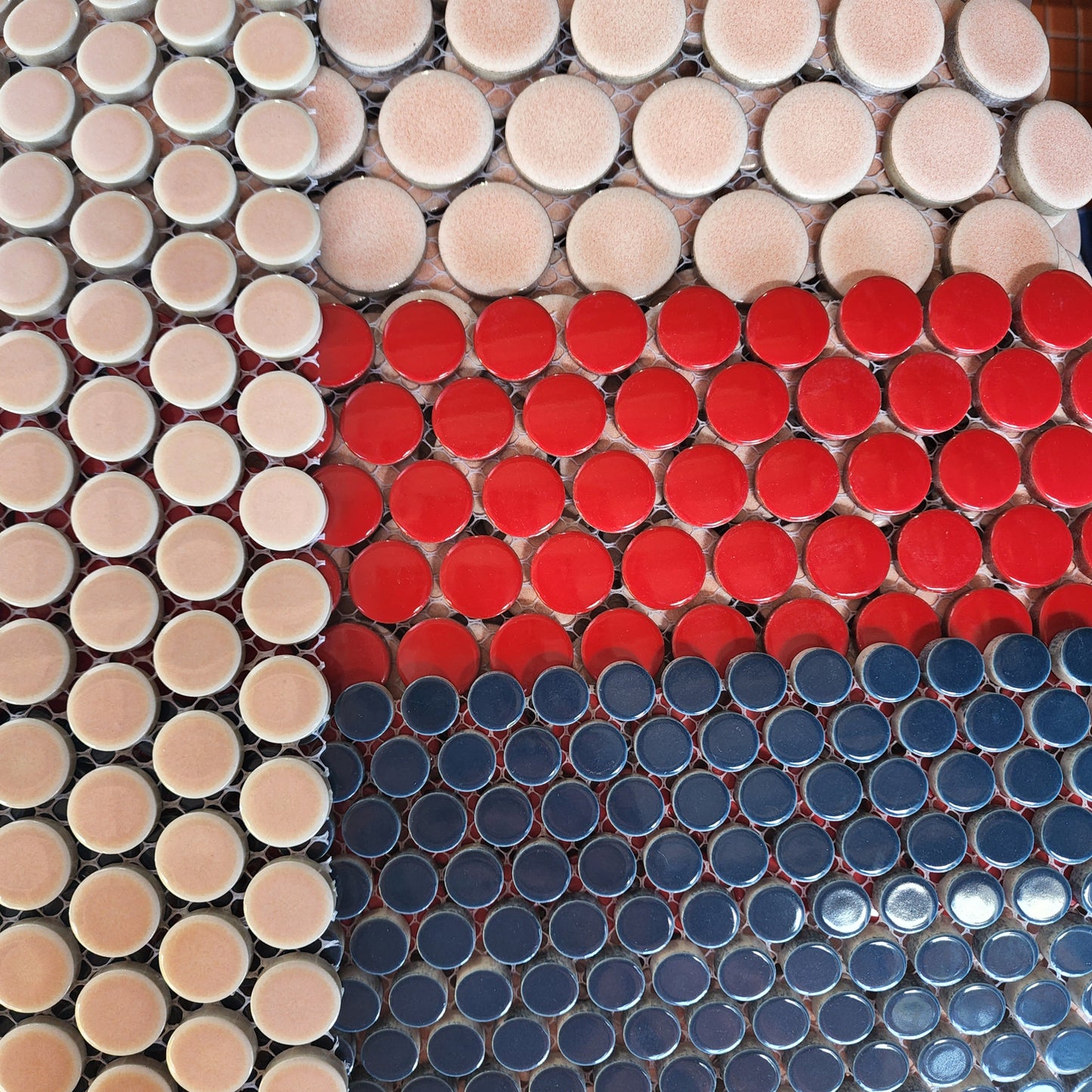 Blue Baby Penny Porcelain Hard Wearing and very practical to use 264 ROUNDS