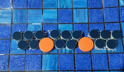 Blue Baby Penny Porcelain Hard Wearing and very practical to use 264 ROUNDS