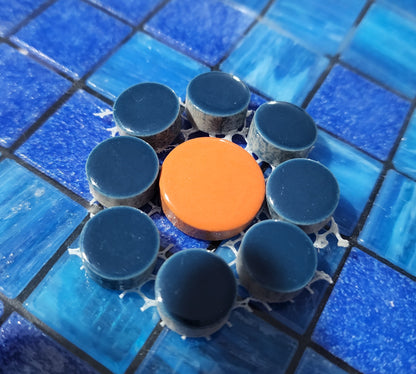 Blue Baby Penny Porcelain Hard Wearing and very practical to use 264 ROUNDS