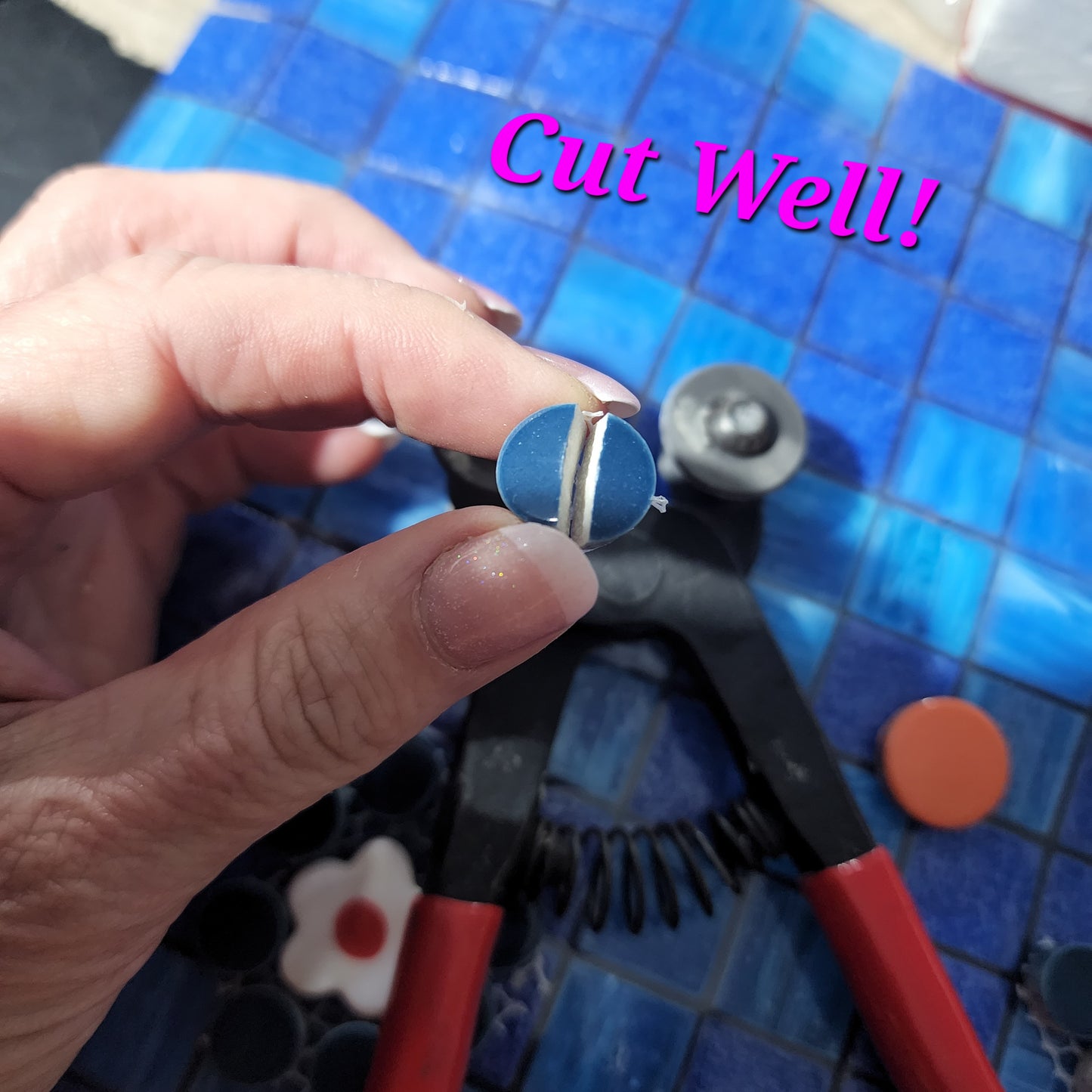 Blue Baby Penny Porcelain Hard Wearing and very practical to use 264 ROUNDS