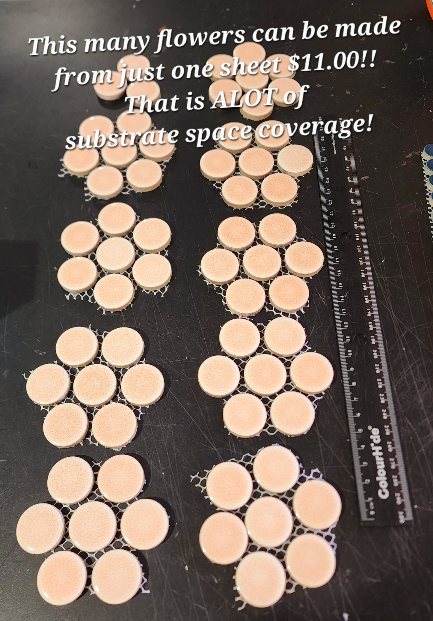 Large Penny Round Grey sheets porcelain