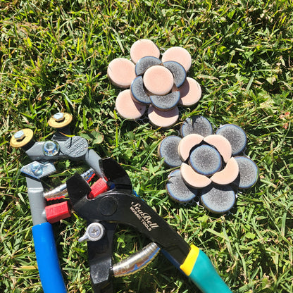 Large Penny Round Grey sheets porcelain