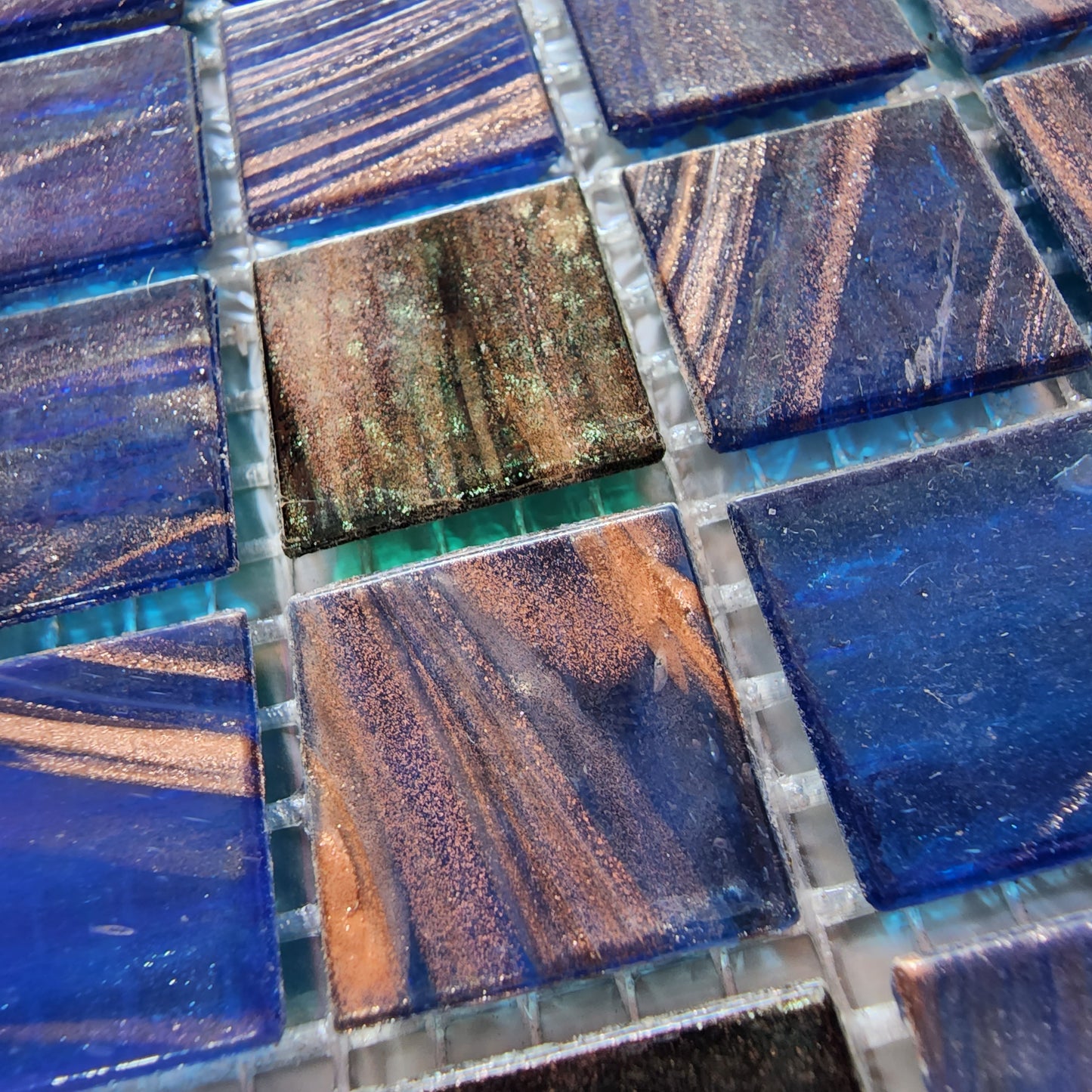 Bisazza BLUE BLACK GOLD sheets 2cm x 2cm Gorgeous