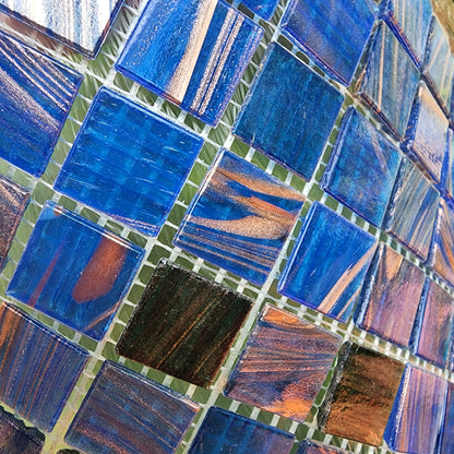 Bisazza BLUE BLACK GOLD sheets 2cm x 2cm Gorgeous