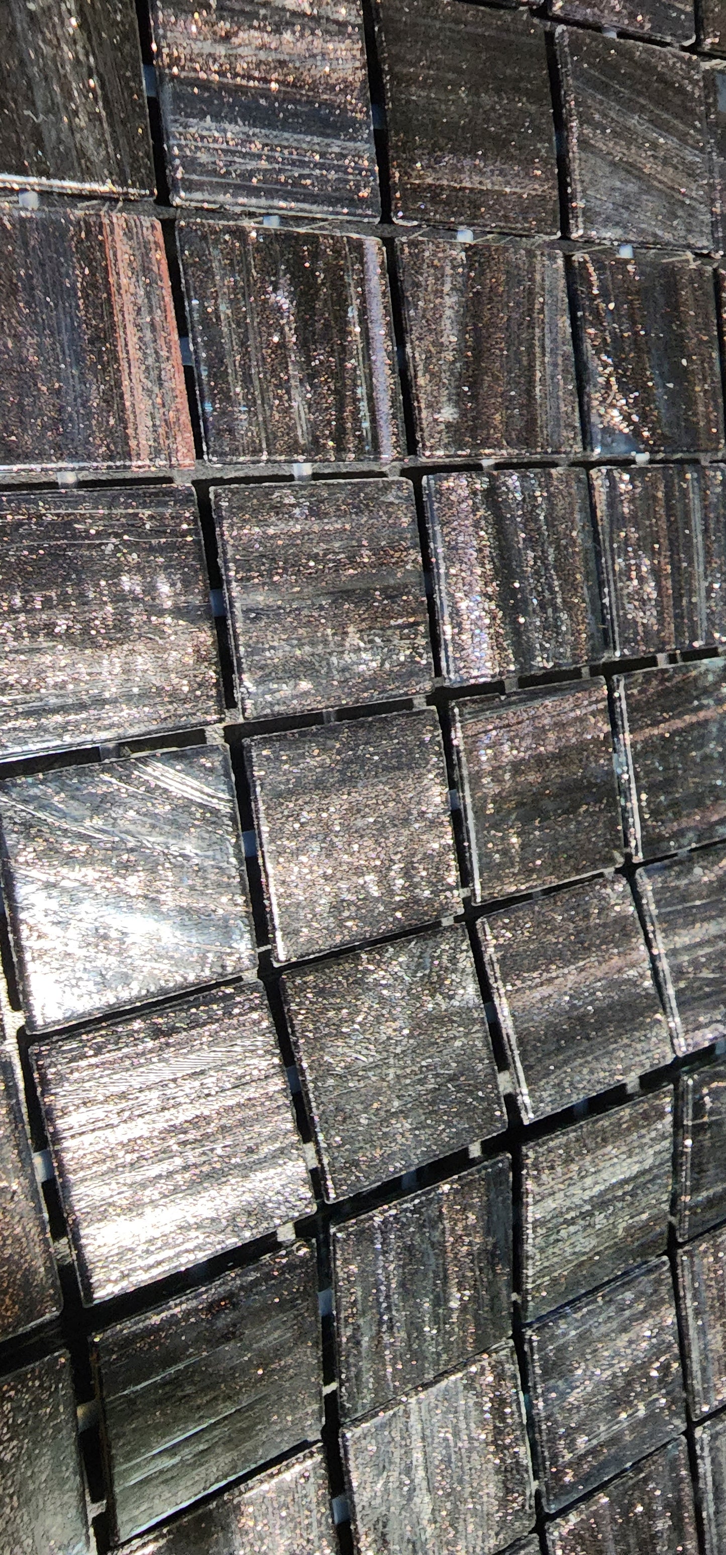 SHIMMER BLACK Trend Australian Made 2cm x 2cm full sheet 4mm thickness Glue Backing