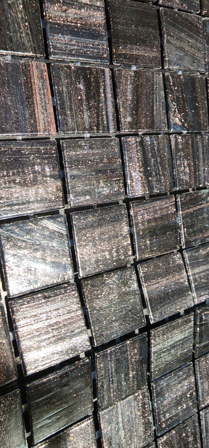 SHIMMER BLACK Trend Australian Made 2cm x 2cm full sheet 4mm thickness Glue Backing