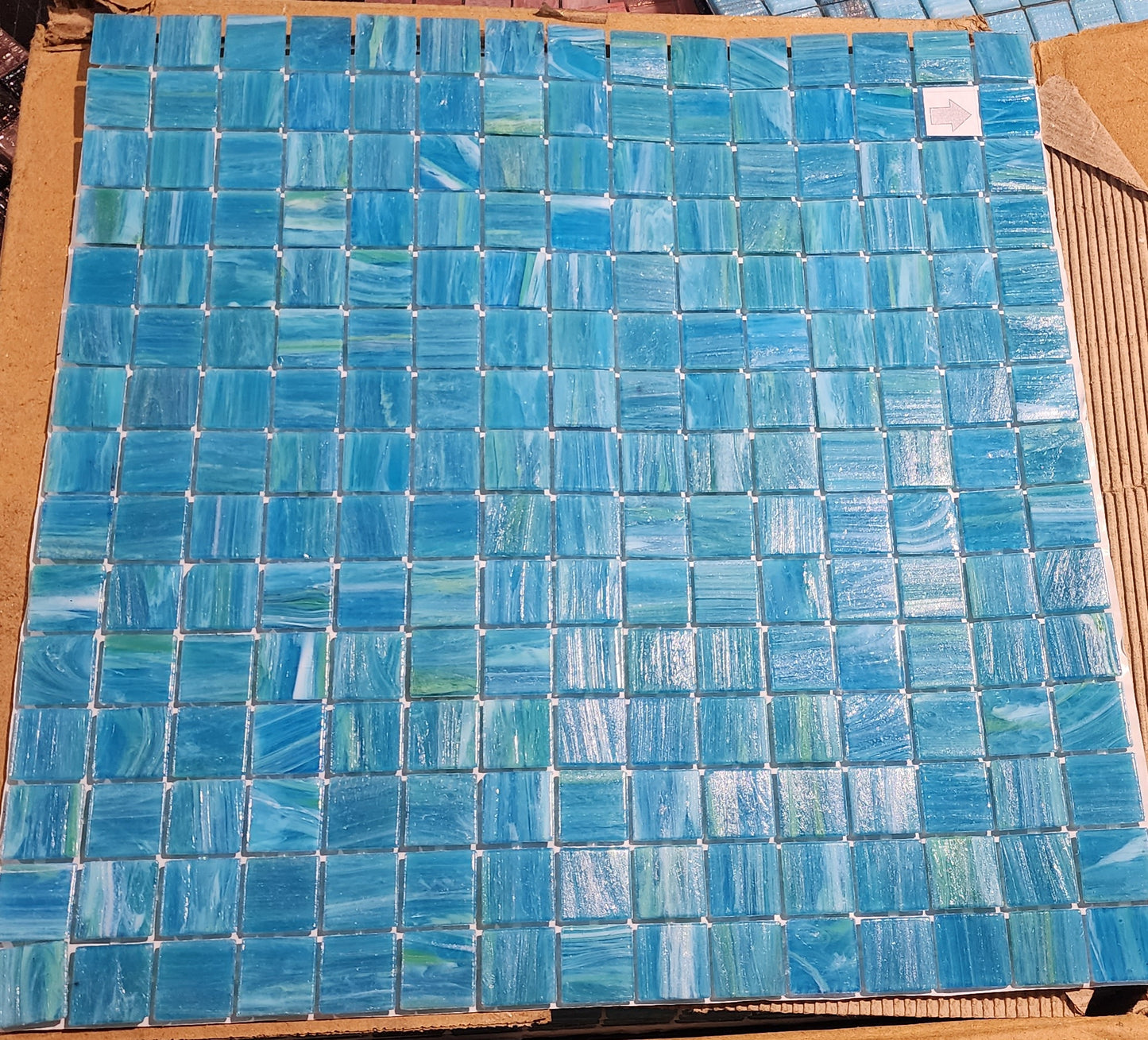 Trend Australian Made 2cm x 2cm full sheet 4mm thickness Glue Backing, Just leave it on! AQUA BLUE