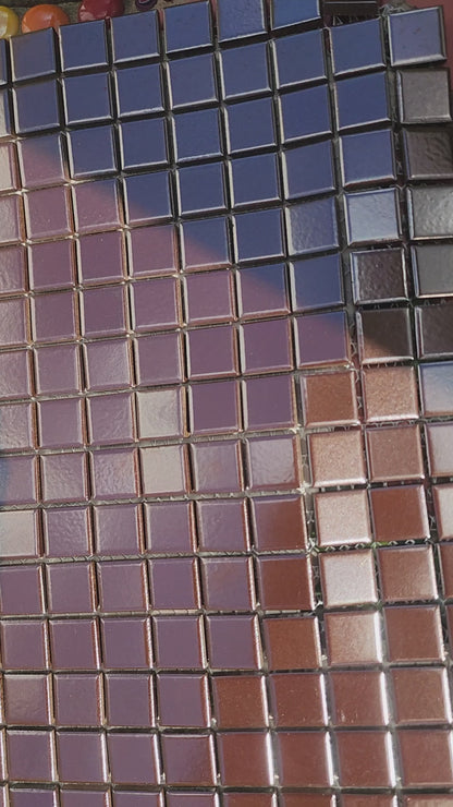 Bronze ceramic hard wearing squares 1.8 x 1.8cm.30cm x 30cm sheets