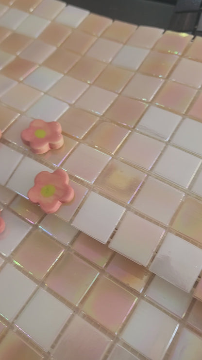 High Quality BISAZZA tiles full sheets BLUSH glimmer AND glamour! 2cm x 2cm