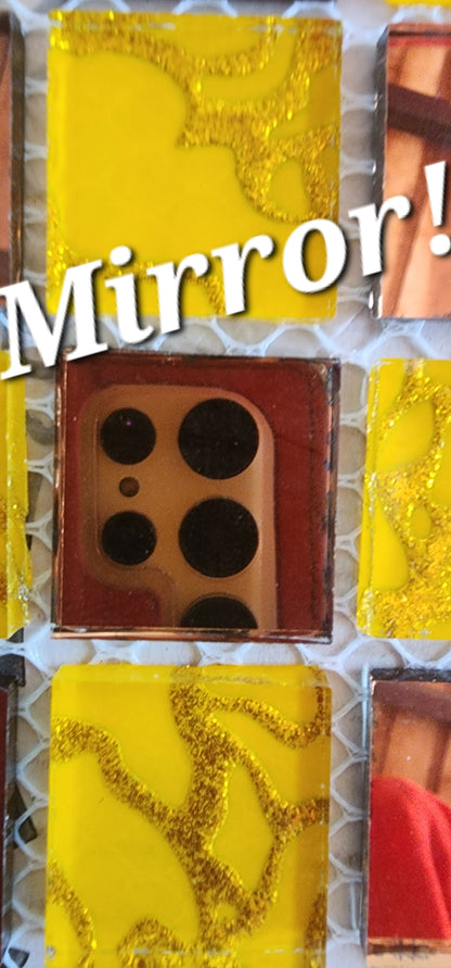 RARE RARE RARE clearance STUNNING Mirror, Yellow and Gold Full Sheets