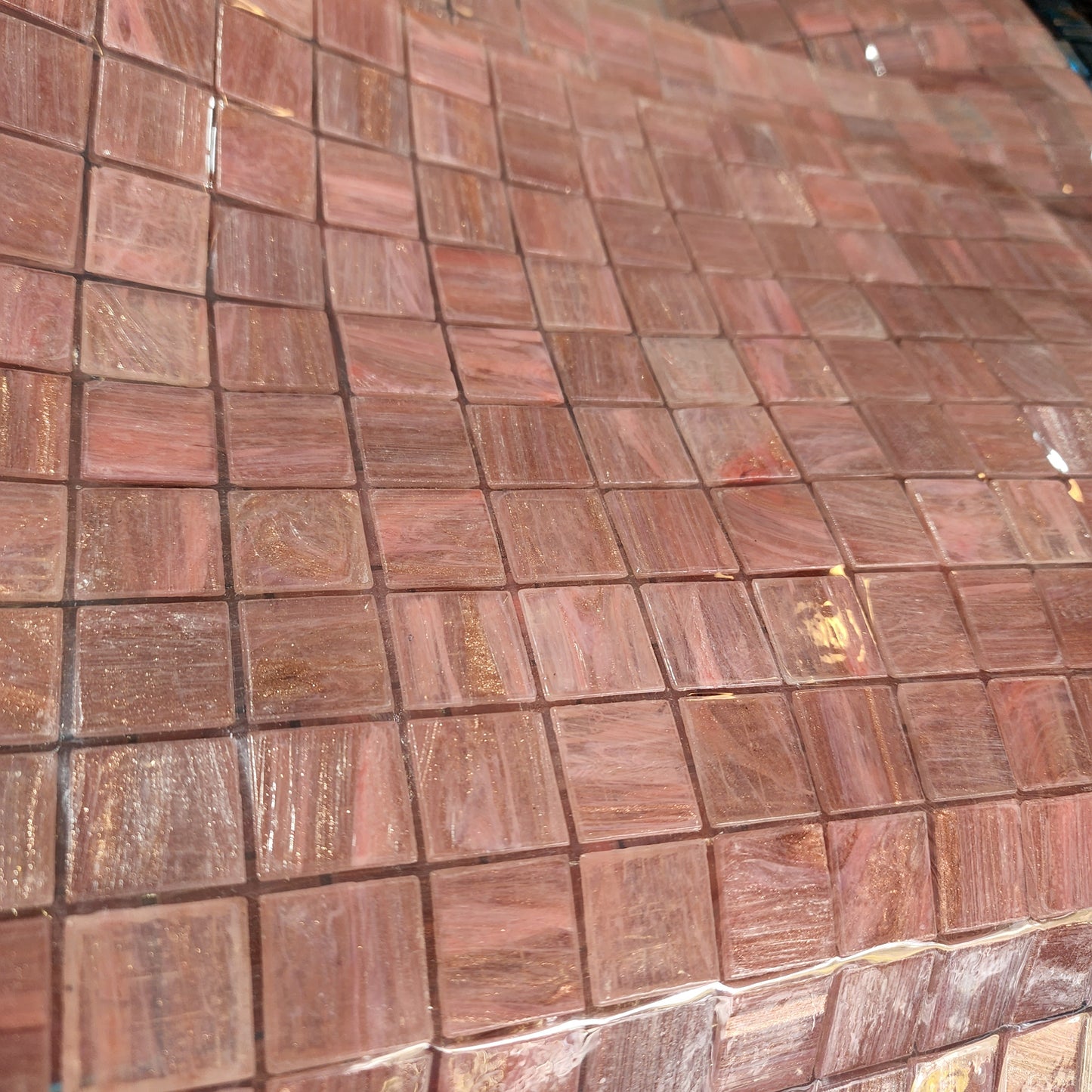 Trend Quality 2cm x 2cm CHAMPAGNE PINK WITH GOLD Myles Friday Pick