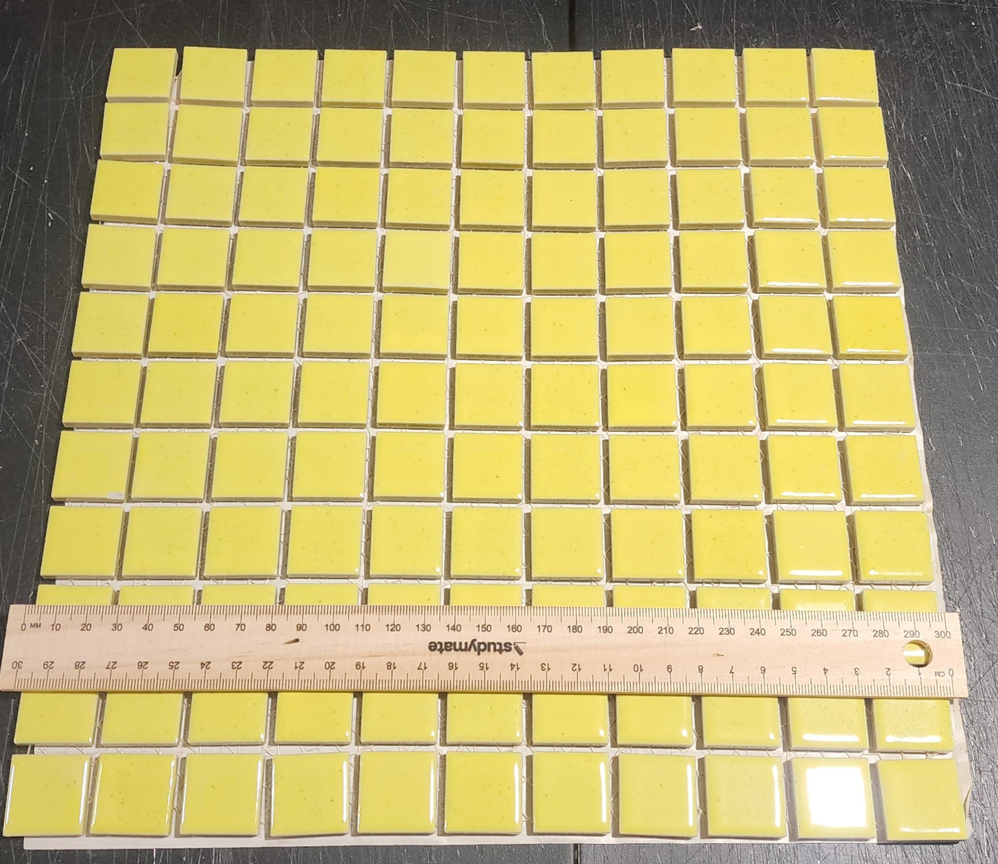 YELLOW CERAMIC SQUARES 2.5 X 2.5 GREAT COLOUR