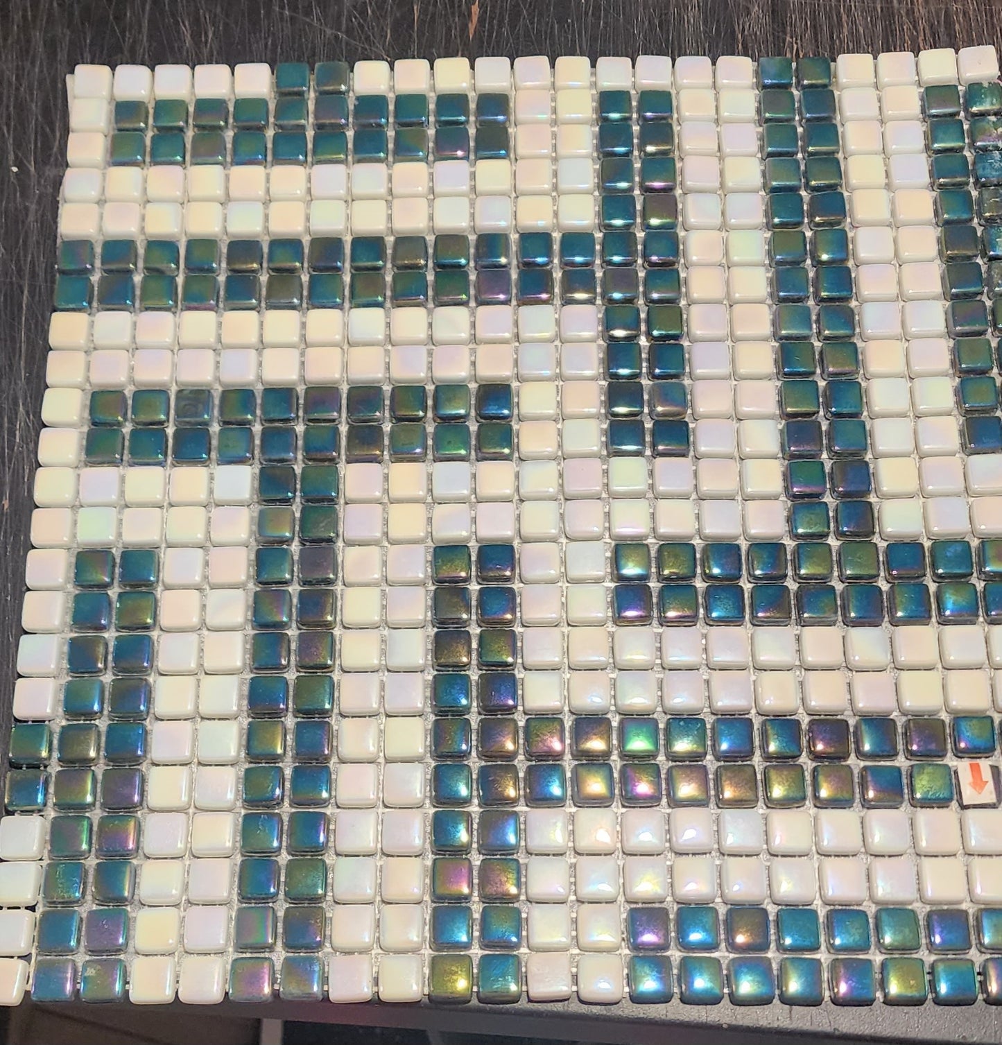 Full sheet high quality glass tiles 10mm x 10mm CLEARANCE