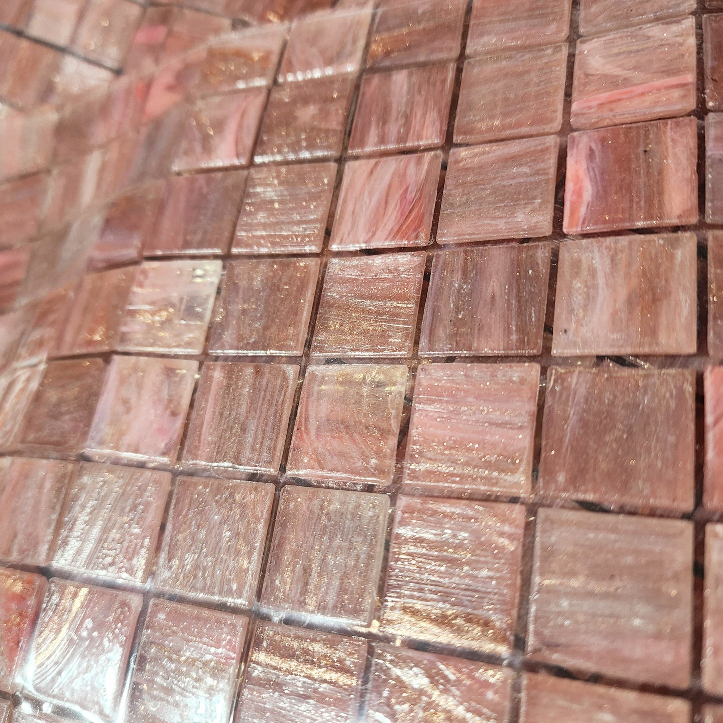 Trend Quality 2cm x 2cm CHAMPAGNE PINK WITH GOLD Myles Friday Pick