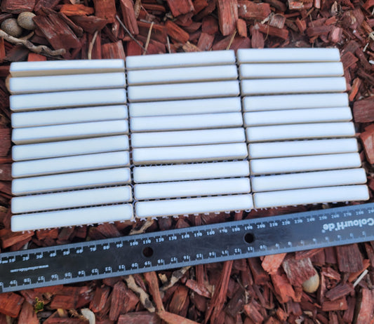 Hard wearing porcelain Kit Kat Tiles WHITE