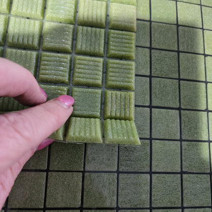 QUALITY TREND AUSTRALIAN TILE SHEETS 2CM X 2CM GREEN LIME