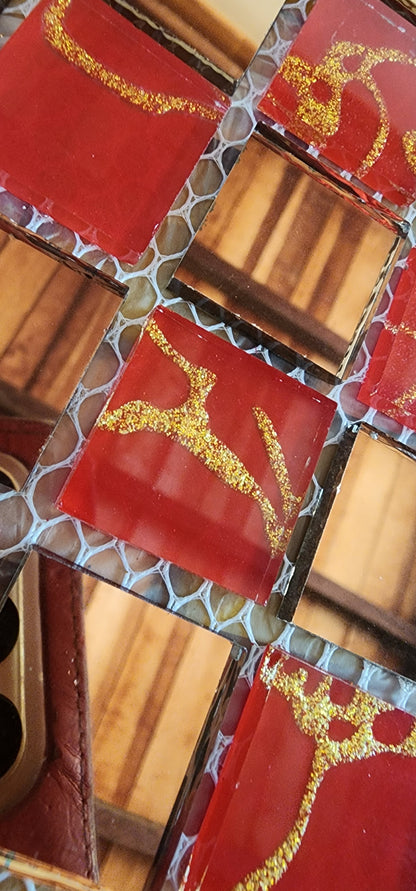 RARE RARE RARE Mirror, Red, Gold Full Sheets