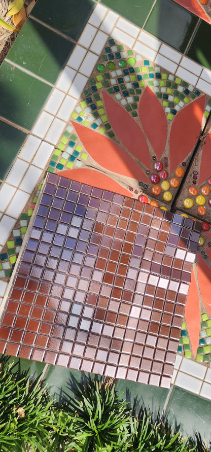 Bronze ceramic hard wearing squares 1.8 x 1.8cm.30cm x 30cm sheets