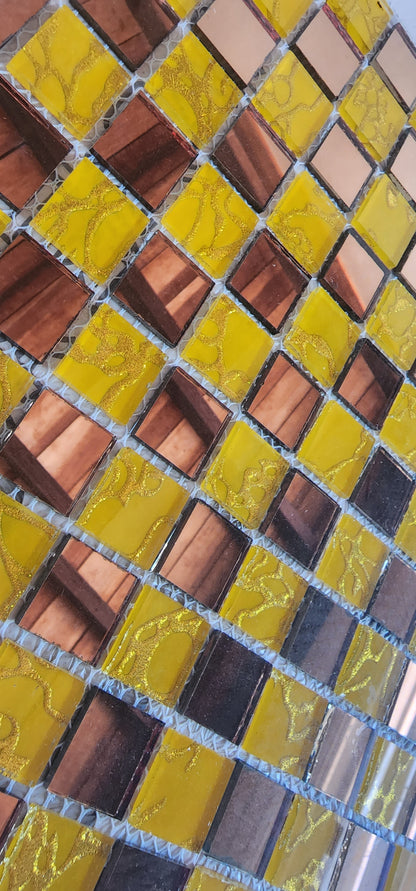 RARE RARE RARE clearance STUNNING Mirror, Yellow and Gold Full Sheets