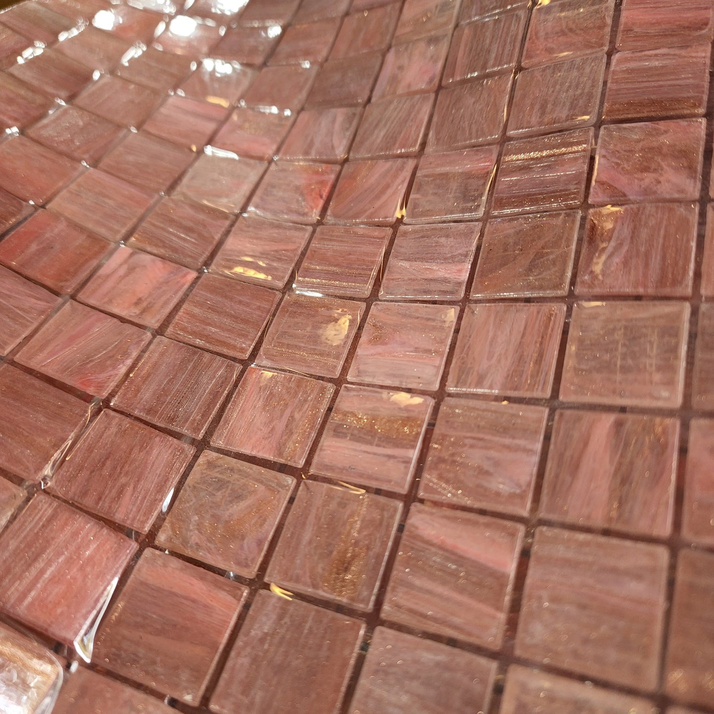 Trend Quality 2cm x 2cm CHAMPAGNE PINK WITH GOLD Myles Friday Pick